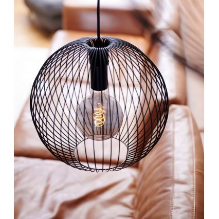 Nordlux - Pendel på kabel BERONI 1xE27/60W/230V svart