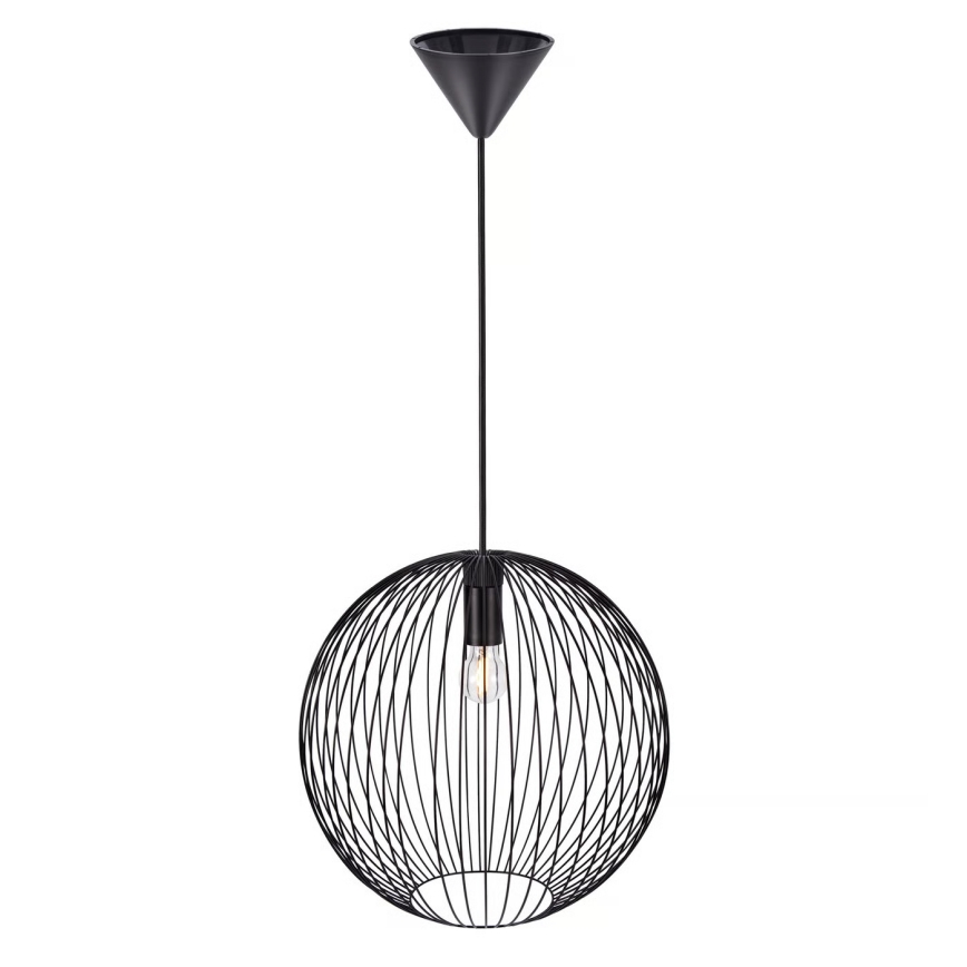 Nordlux - Pendel på kabel BERONI 1xE27/60W/230V svart