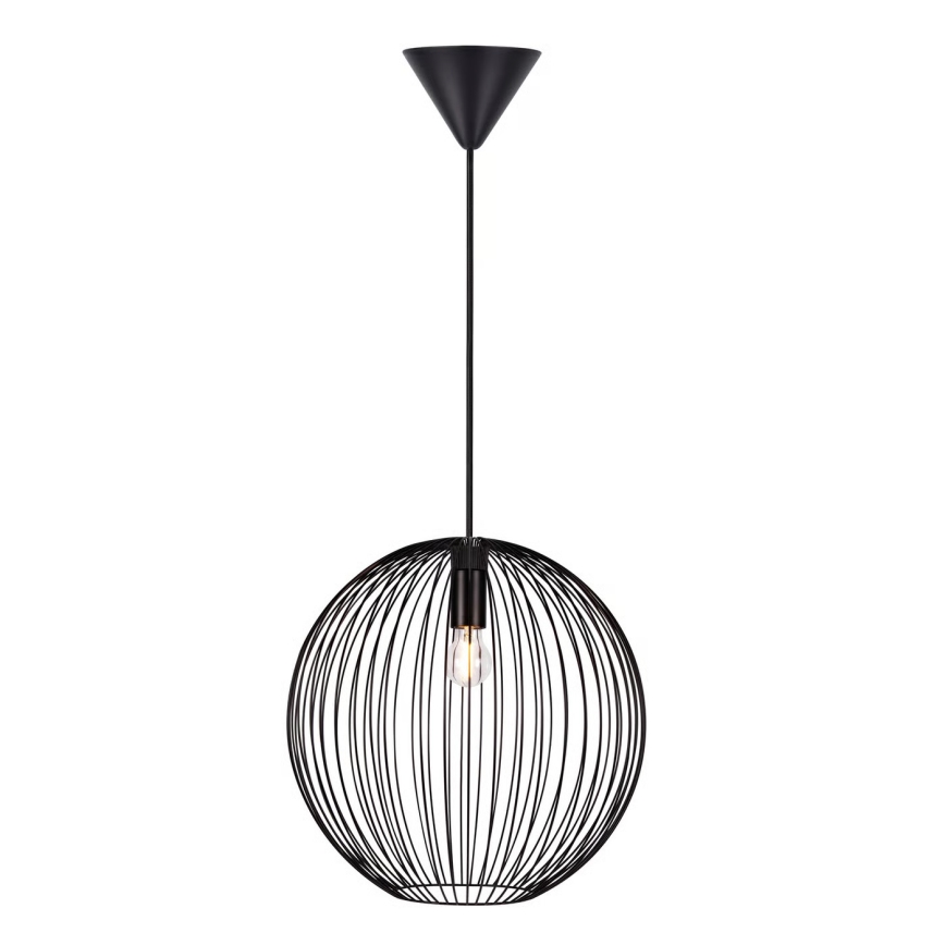 Nordlux - Pendel på kabel BERONI 1xE27/60W/230V svart