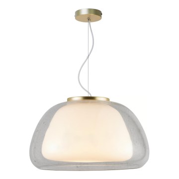 Nordlux - Pendellampa JELLY 1xE27/40W/230V vit/klar