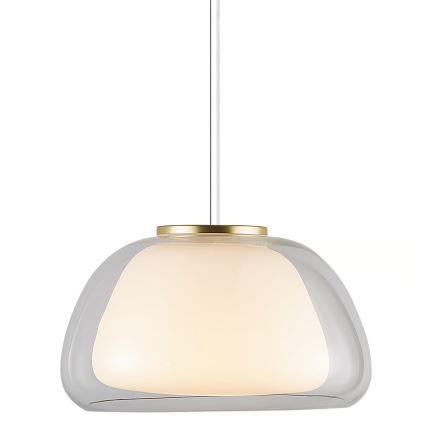 Nordlux - Pendellampa JELLY 1xE27/40W/230V vit/klar