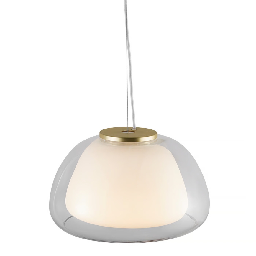 Nordlux - Pendellampa JELLY 1xE27/40W/230V vit/klar