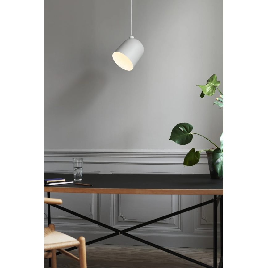 Nordlux - Pendellampa med sladd ANGLE 1xE27/25W/230V vit