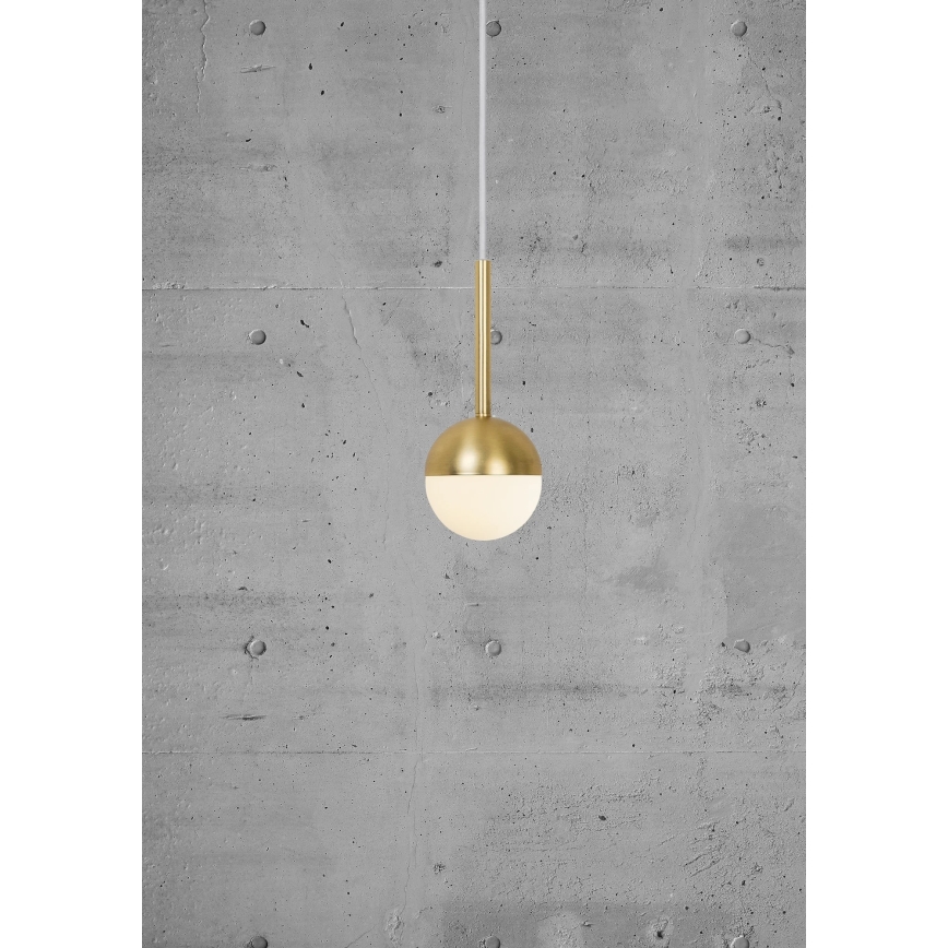 Nordlux - Pendellampa med sladd CONTINA 1xG9/5W/230V mässing