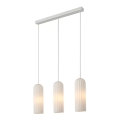 Nordlux - Pendellampa med vajer MIELLA 3xE27/25W/230V vit