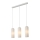 Nordlux - Pendellampa med vajer MIELLA 3xE27/25W/230V vit