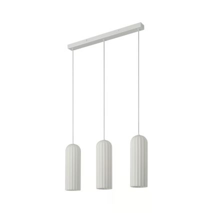 Nordlux - Pendellampa med vajer MIELLA 3xE27/25W/230V vit