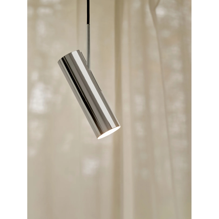 Nordlux - Pendellampa MIB med kabel 1xGU10/20W/230V blank krom