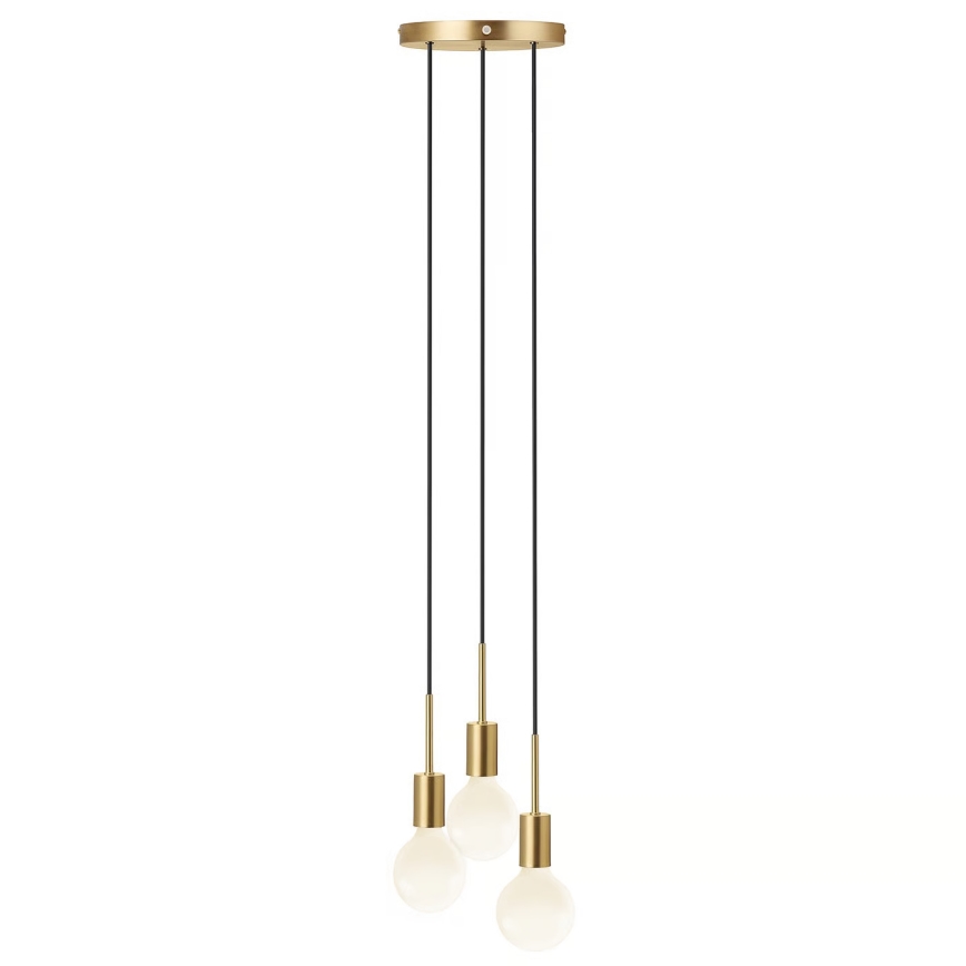 Nordlux - Pendellampa PACO 3xE27/25W/230V mässing