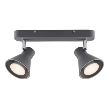 Nordlux - Spotlampa EIK 2xGU10/35W/230V grå