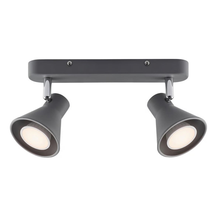 Nordlux - Spotlampa EIK 2xGU10/35W/230V grå