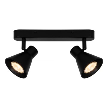 Nordlux - Spotlampa EIK 2xGU10/35W/230V svart