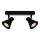 Nordlux - Spotlampa EIK 2xGU10/35W/230V svart