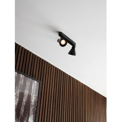 Nordlux - Spotlampa EIK 2xGU10/35W/230V svart