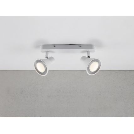 Nordlux - Spotlampa EIK 2xGU10/35W/230V vit