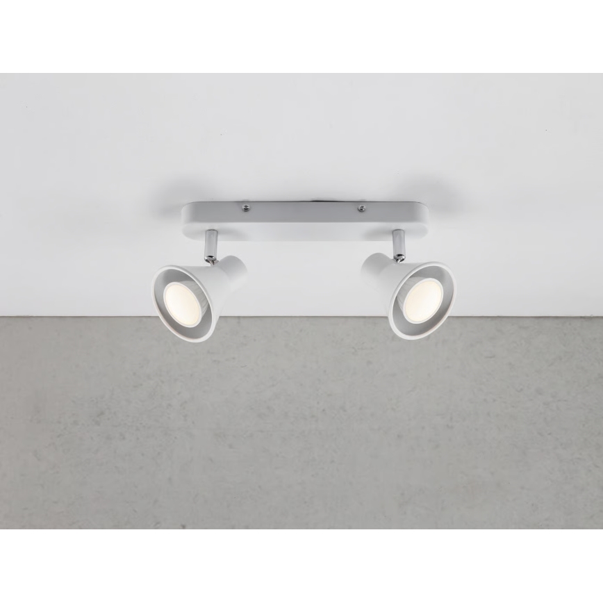 Nordlux - Spotlampa EIK 2xGU10/35W/230V vit
