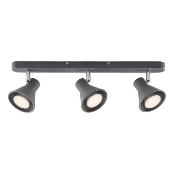 Nordlux - Spotlampa EIK 3xGU10/35W/230V grå