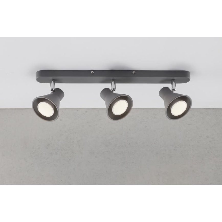 Nordlux - Spotlampa EIK 3xGU10/35W/230V grå