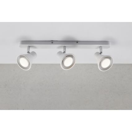 Nordlux - Spotlampa EIK 3xGU10/35W/230V vit