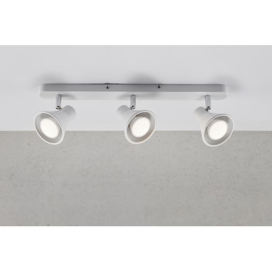 Nordlux - Spotlampa EIK 3xGU10/35W/230V vit