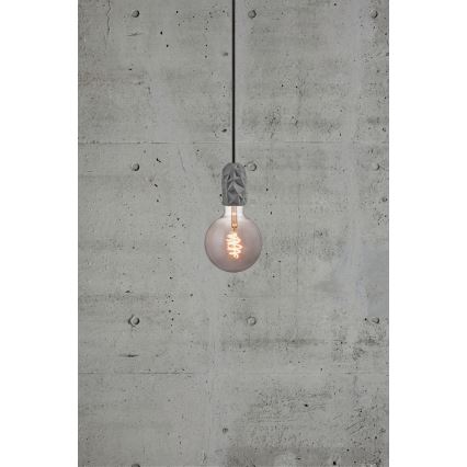 Nordlux - Strömkabel HANG 1xE27/40W/230V grå/svart