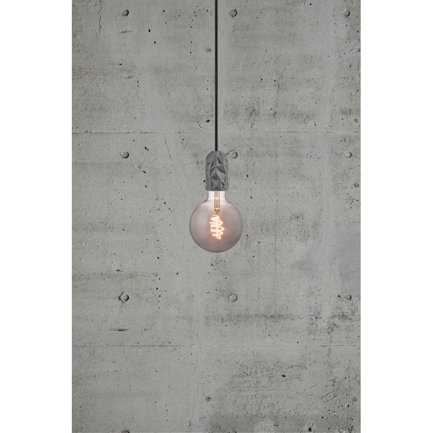 Nordlux - Strömkabel HANG 1xE27/40W/230V grå/svart