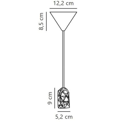Nordlux - Strömkabel HANG 1xE27/40W/230V vit