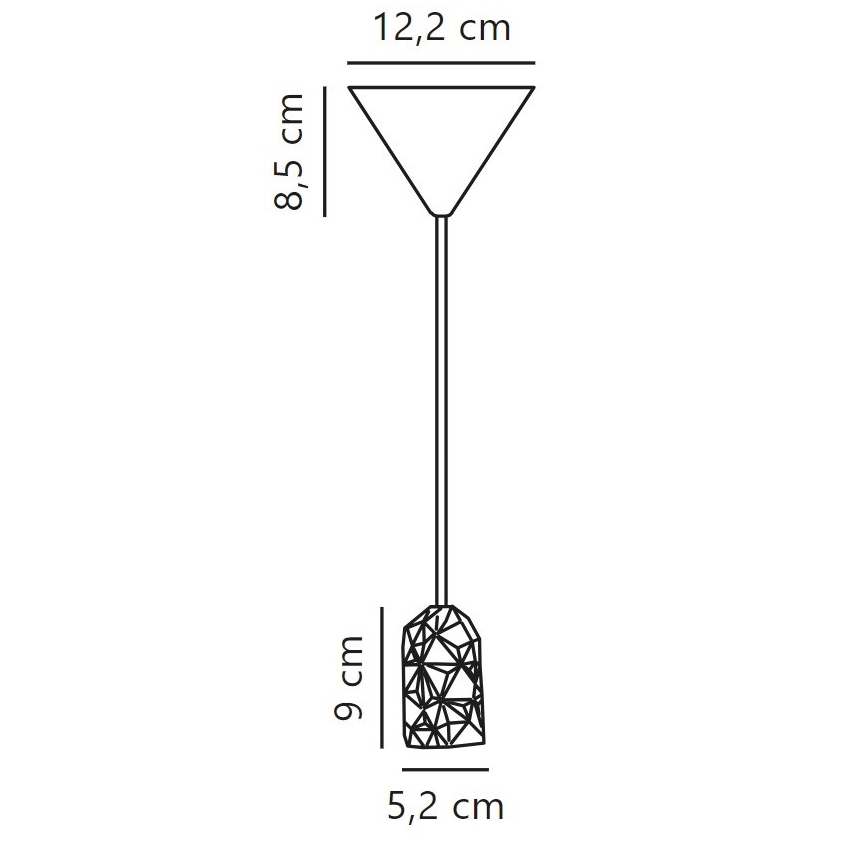 Nordlux - Strömkabel HANG 1xE27/40W/230V vit