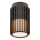 Nordlux - Taklampa för utomhusbruk ALUDRA 1xE27/15W/230V diameter 12,4 cm svart
