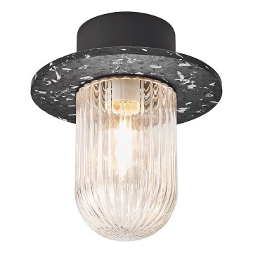 Nordlux - Taklampa för utomhusbruk JANUKA 1xE27/60W/230V IP54 svart