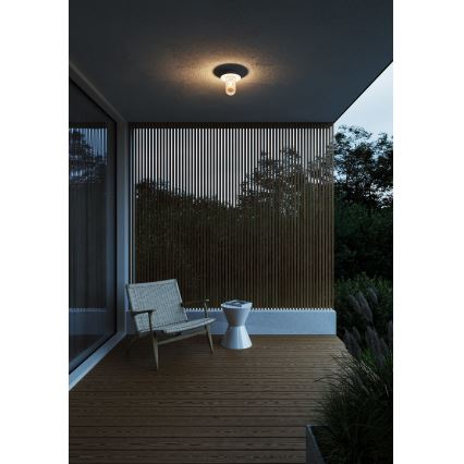Nordlux - Taklampa för utomhusbruk JANUKA 1xE27/60W/230V IP54 vit
