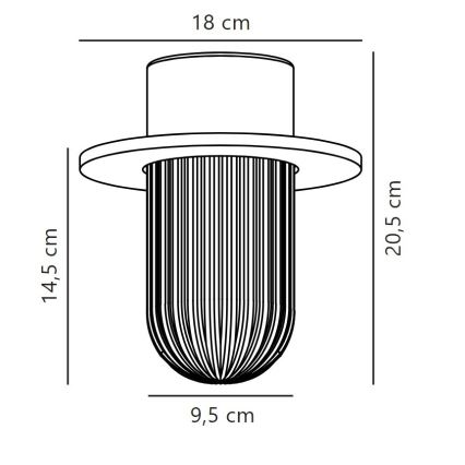 Nordlux - Taklampa för utomhusbruk JANUKA 1xE27/60W/230V IP54 vit