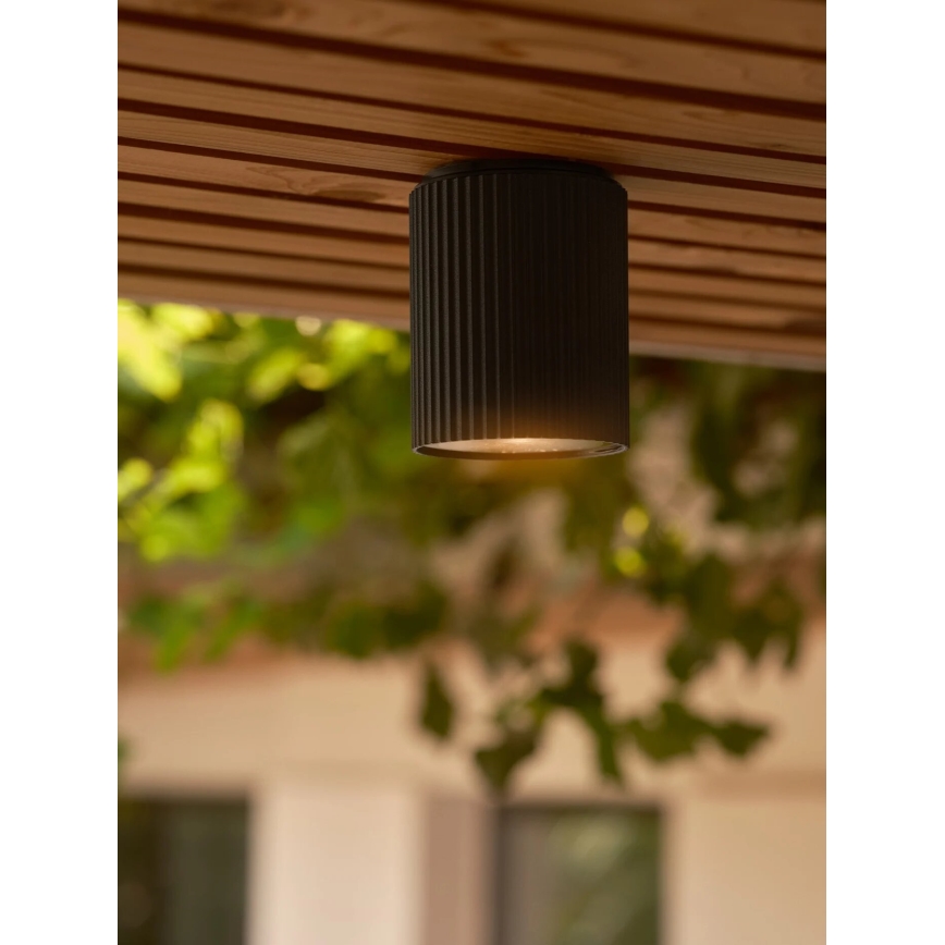 Nordlux - Taklampa för utomhusbruk KYKLOP 1xGU10/15W/230V IP54 svart