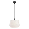 Nordlux - Takpendel på kabel DICTE 1xE27/60W/230V Ø40 cm vit