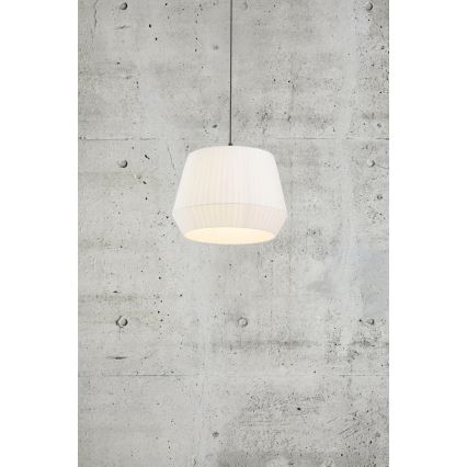 Nordlux - Takpendel på kabel DICTE 1xE27/60W/230V Ø40 cm vit