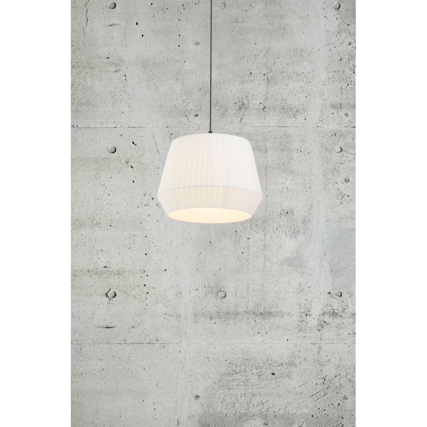 Nordlux - Takpendel på kabel DICTE 1xE27/60W/230V Ø40 cm vit