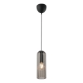 Nordlux - Takpendel på kabel MIELLA 1xE27/25W/230V rökfärgad