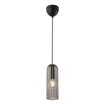 Nordlux - Takpendel på kabel MIELLA 1xE27/25W/230V rökfärgad