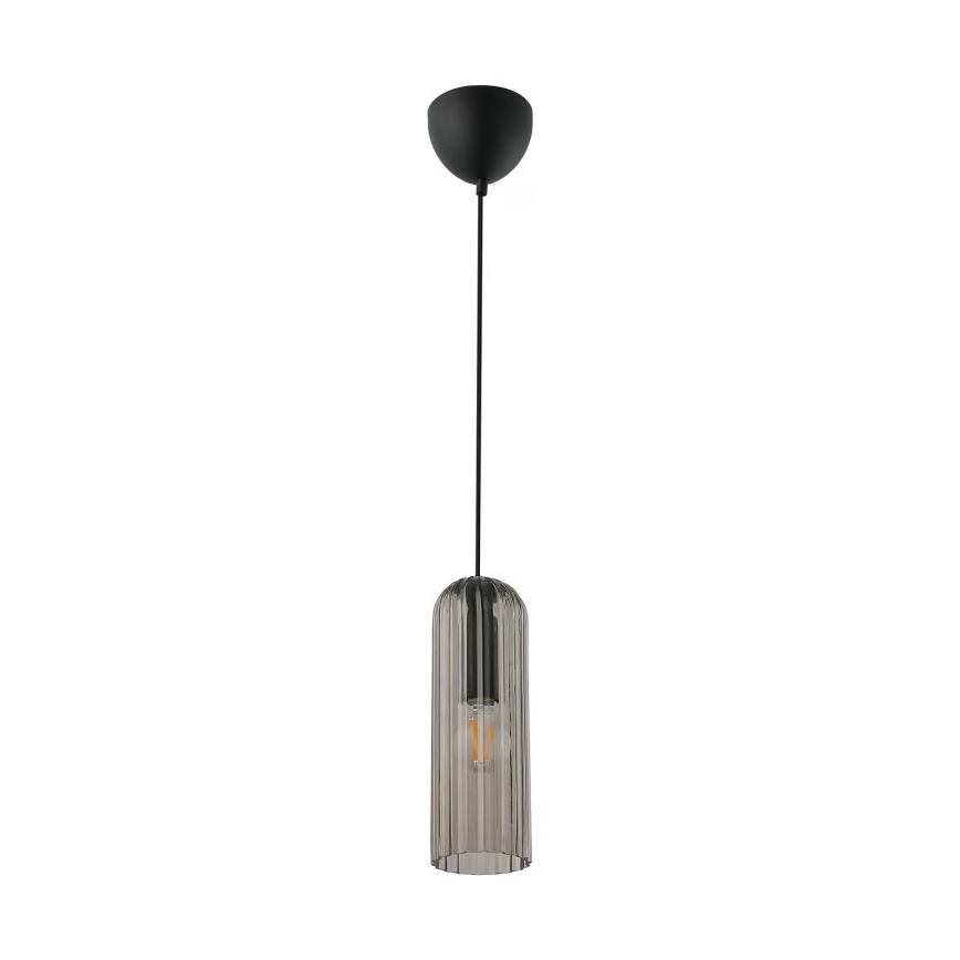 Nordlux - Takpendel på kabel MIELLA 1xE27/25W/230V rökfärgad