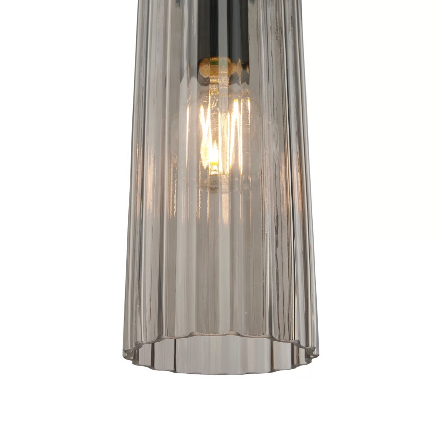 Nordlux - Takpendel på kabel MIELLA 1xE27/25W/230V rökfärgad