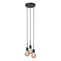 Nordlux - Takpendel på kabel PACO 3xE27/25W/230V svart