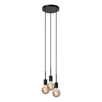Nordlux - Takpendel på kabel PACO 3xE27/25W/230V svart