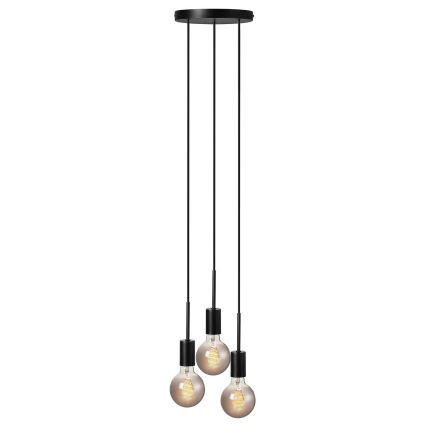 Nordlux - Takpendel på kabel PACO 3xE27/25W/230V svart
