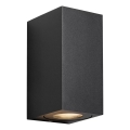 Nordlux - Utomhus väggarmatur CANTO 2xGU10/28W/230V IP44 svart