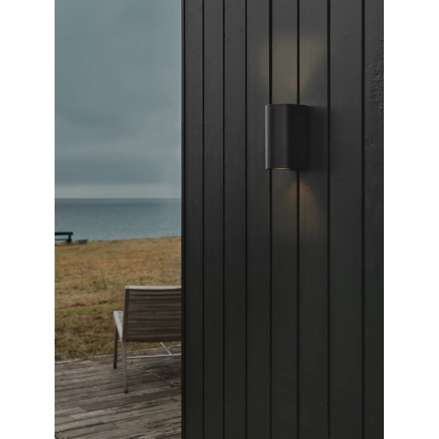 Nordlux - Utomhus väggarmatur CANTO 2xGU10/28W/230V IP44 svart