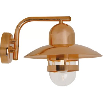 Nordlux - Utomhus väggarmatur NIBE 1xE27/60W/230V IP54 kopparfärgad