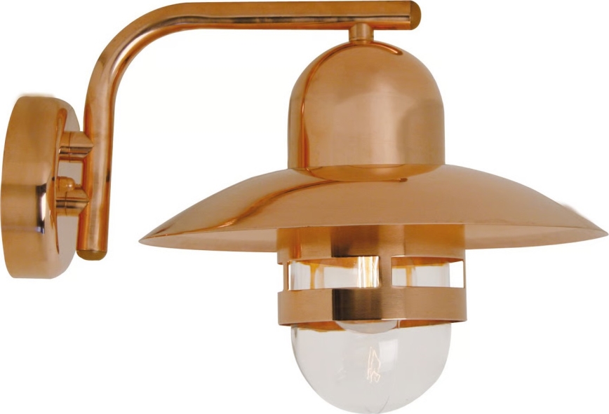 Nordlux - Utomhus väggarmatur NIBE 1xE27/60W/230V IP54 kopparfärgad