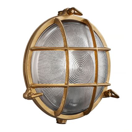 Nordlux - Utomhus väggarmatur POLPERRO 1xE27/12,5W/230V IP64 mässing