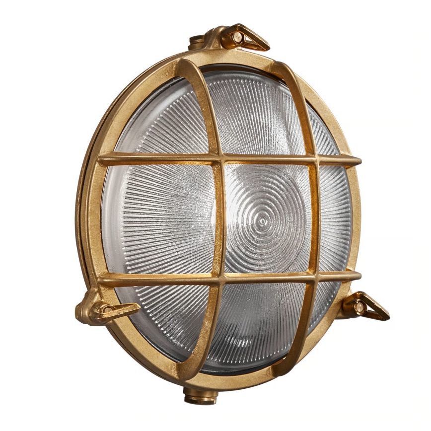 Nordlux - Utomhus väggarmatur POLPERRO 1xE27/12,5W/230V IP64 mässing
