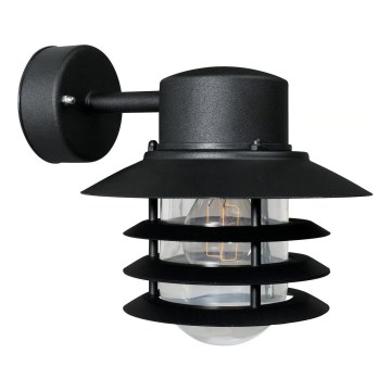 Nordlux - Utomhus väggarmatur VEJERS 1xE27/60W/230V IP54 svart